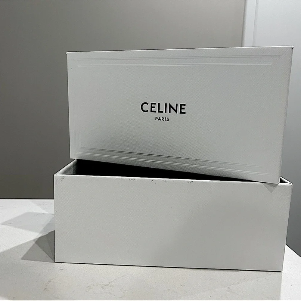Celine Authentic Gift Jewellery Sunglasses Box Empty EUC Black White Storage